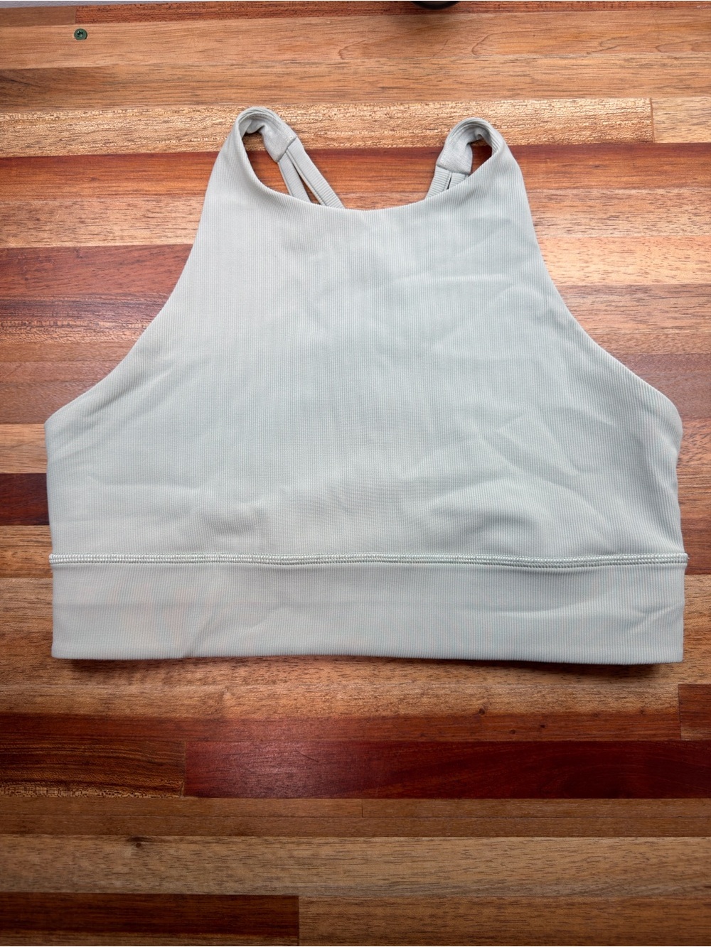 Lululemon Energy Bra High Neck Long Line Rib Medium Support Size 10